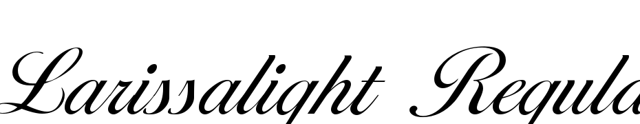 Larissa Light Regular Yazı tipi ücretsiz indir